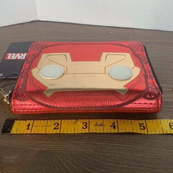 Loungefly Marvel pop Iron Man Cosplay  nwt Pop! Zip Around Wallet - Picture 4 of 15